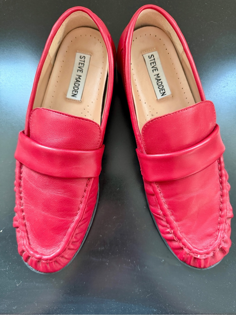 Steve Madden Cherry Red “Ridley”Penny Loafer - NWOT